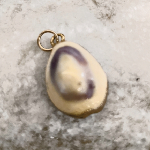 Hand Crafted Jewelry - Seashell Necklace Charm 1" NWOT
